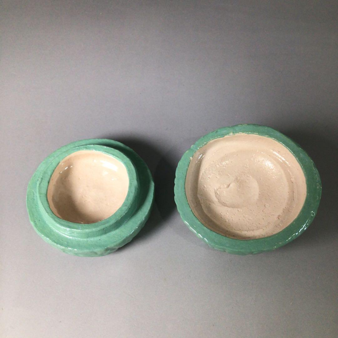 S217 香合 『伊東桂楽造』『楽焼』『龍わらべ香合』 共箱 茶道具