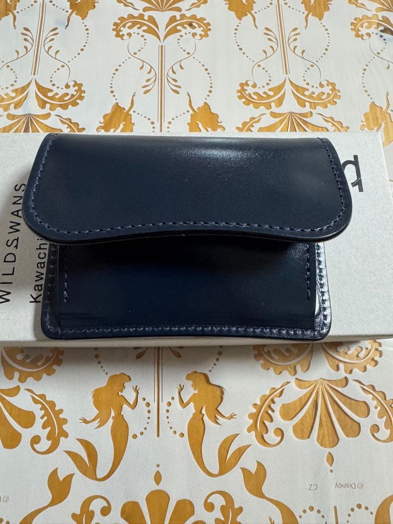 美品　ワイルドスワンズ　タング　サドル　フレンチネイビー WILDSWANS】タング サドルプルアップ フレンチネイビー レビュー