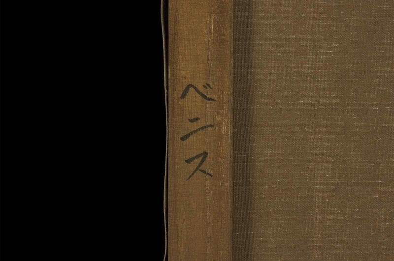 東郷青児 油彩 肉筆『ベニス』表と裏サイン 画廊シール F8号 額装 b765