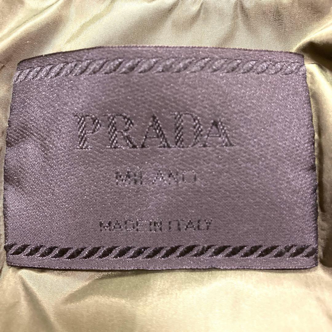 PRADA 99AW ヴィンテージレディース カーキナイロンジャケット38サイズ