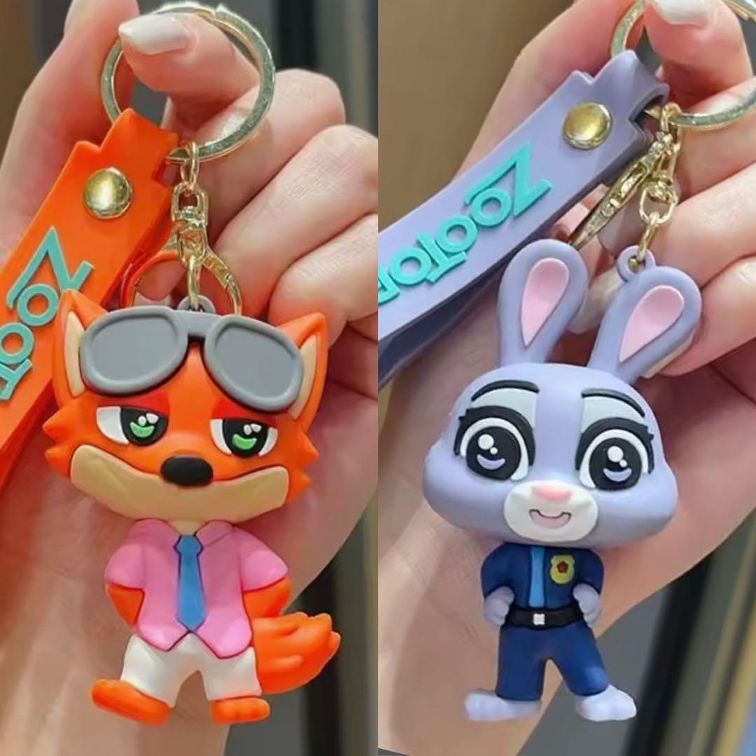 大人気❣️ペアセット！ズートピア ニック＆ジュディ キーホルダー ストラップ