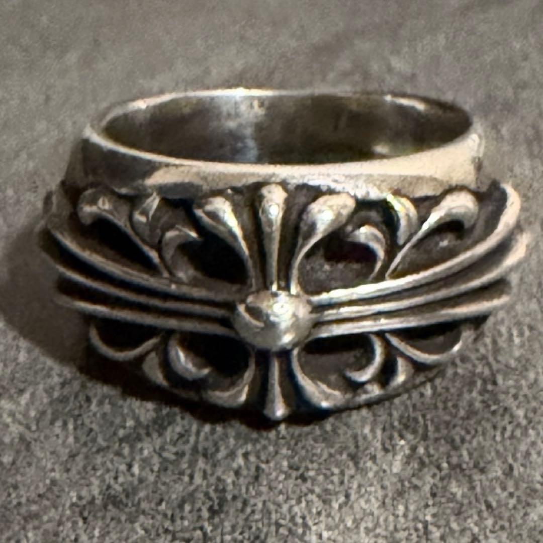【レシート付き】フローラルクロスリング　クロムハーツ クロムハーツ リング/指輪（Chrome Hearts）フローラルクロス リング