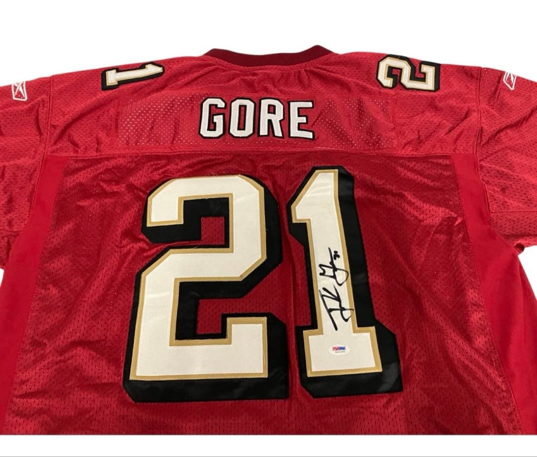 NFL フランク・ゴア　サイン入りユニホーム　SF 49ers