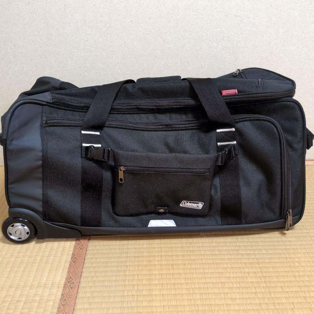 Coleman　ボストンキャリー　77リットル　大型　ブラック 楽天市場】コールマン ボストンキャリーバッグ 77リットル キャリー