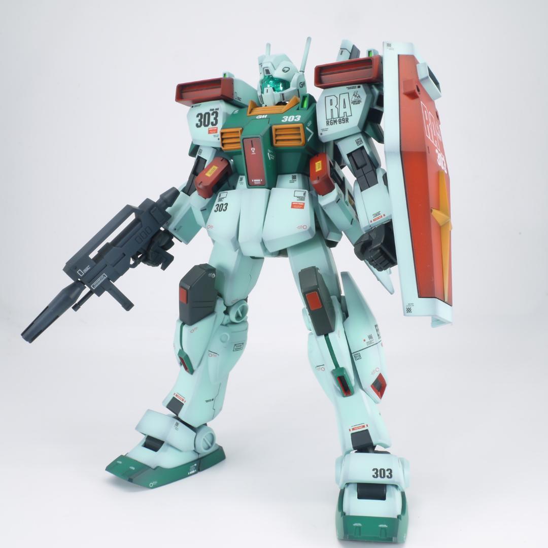 ガンプラ　HG ジムⅢ①　全塗装　完成品