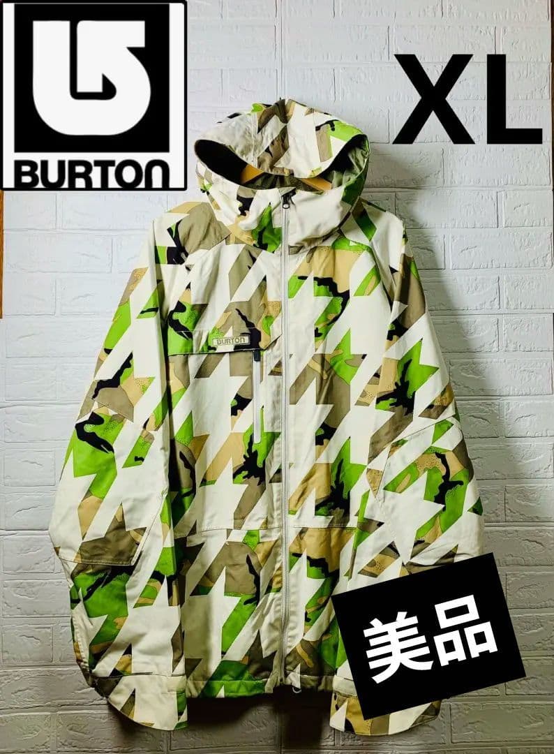 [美品] BURTON XL 迷彩柄 スノーボードウェア