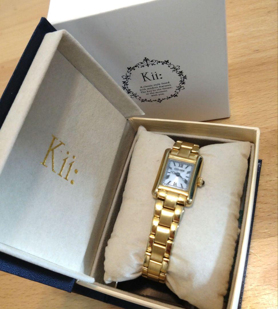 Kii: レディース 時計 ゴールド　エコ・ドライブ