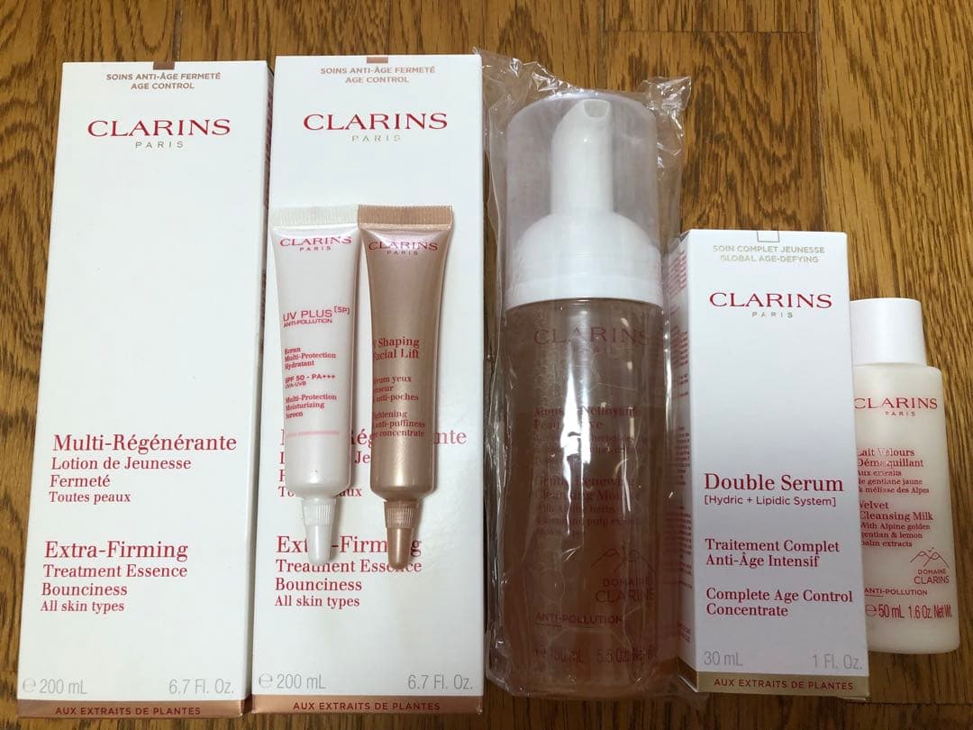 クラランス ダブルセーラムEX／ファーミング EX ローション／クレンザー