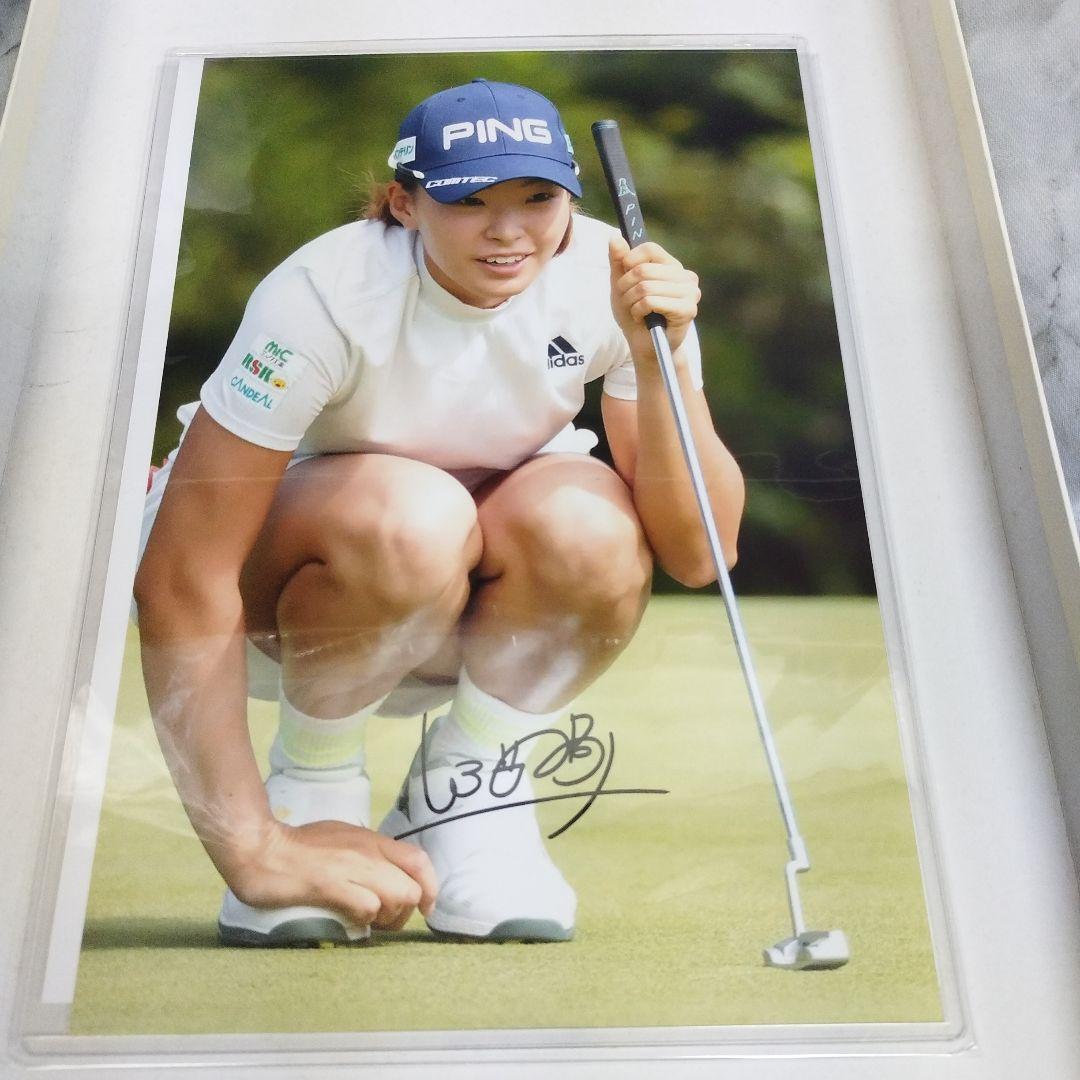 女子プロゴルフ　渋野日向子　直筆サイン入りフォト　証明書付き