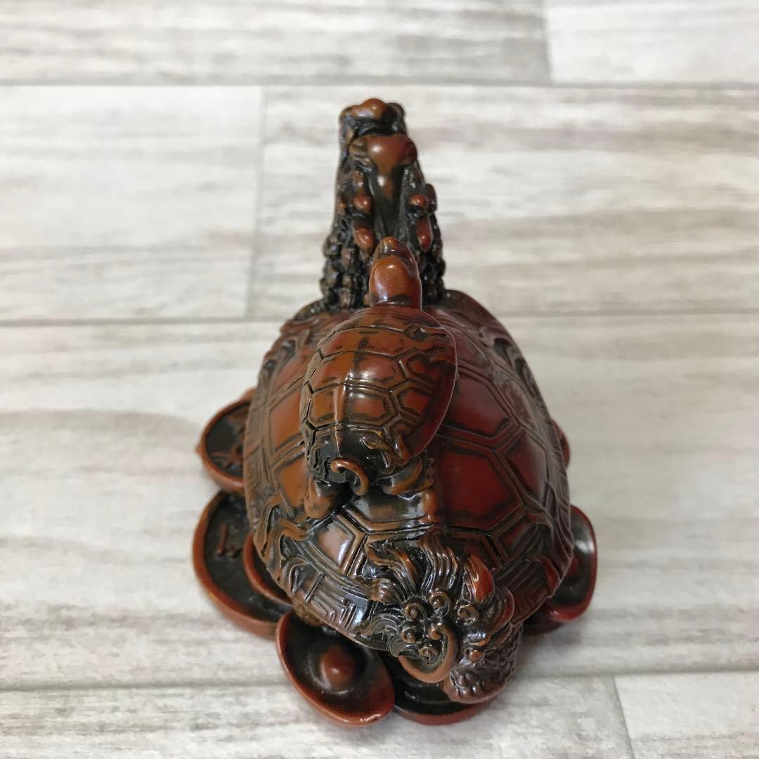神龍亀」置物 中国骨董 古玩 中国美術 亀10000年 長寿縁起物 - メルカリ