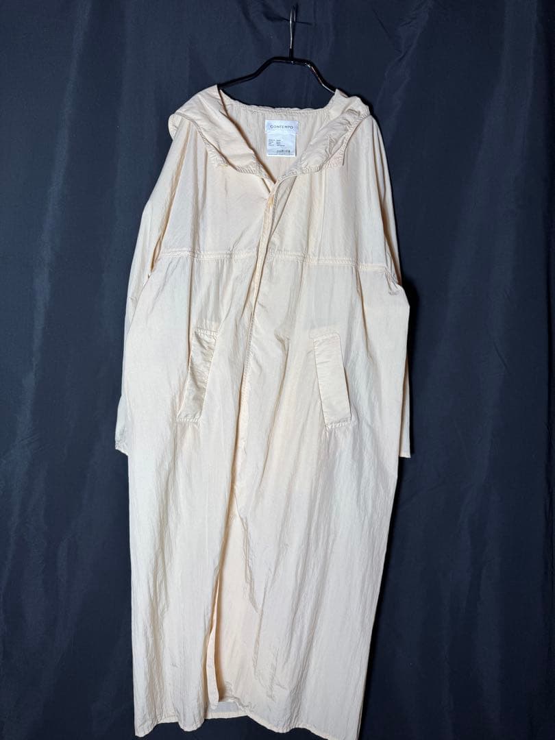 YAECA CONTEMPO ヤエカ**ほぼ新品**フーデッド レイン コート YAECA通販 ヤエカ取扱店 YAECA/NYLONフーデッドレインコート