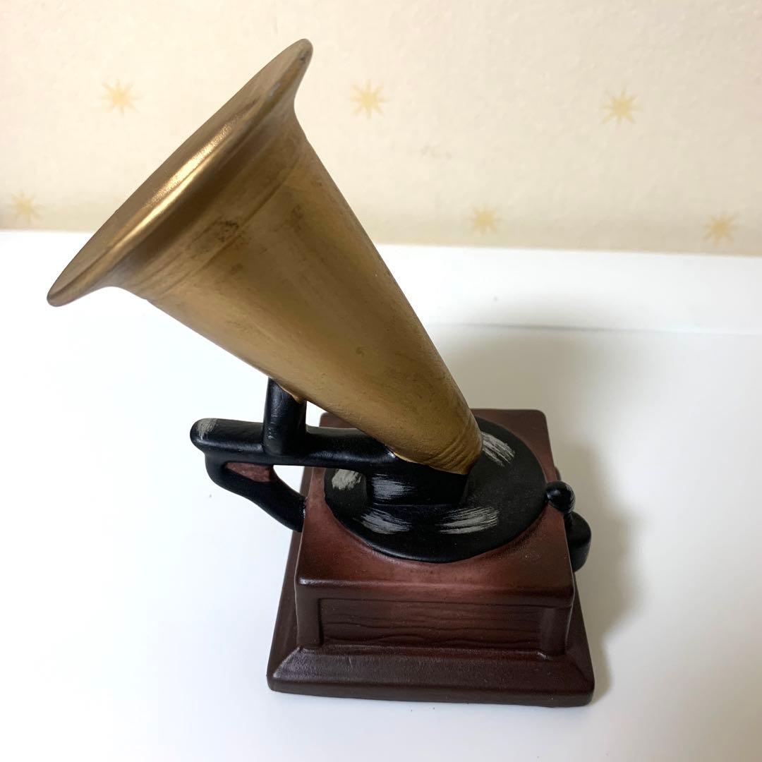 希少】ビクター犬、ニッパー君、蓄音機、台座、3点セット 陶器製置物