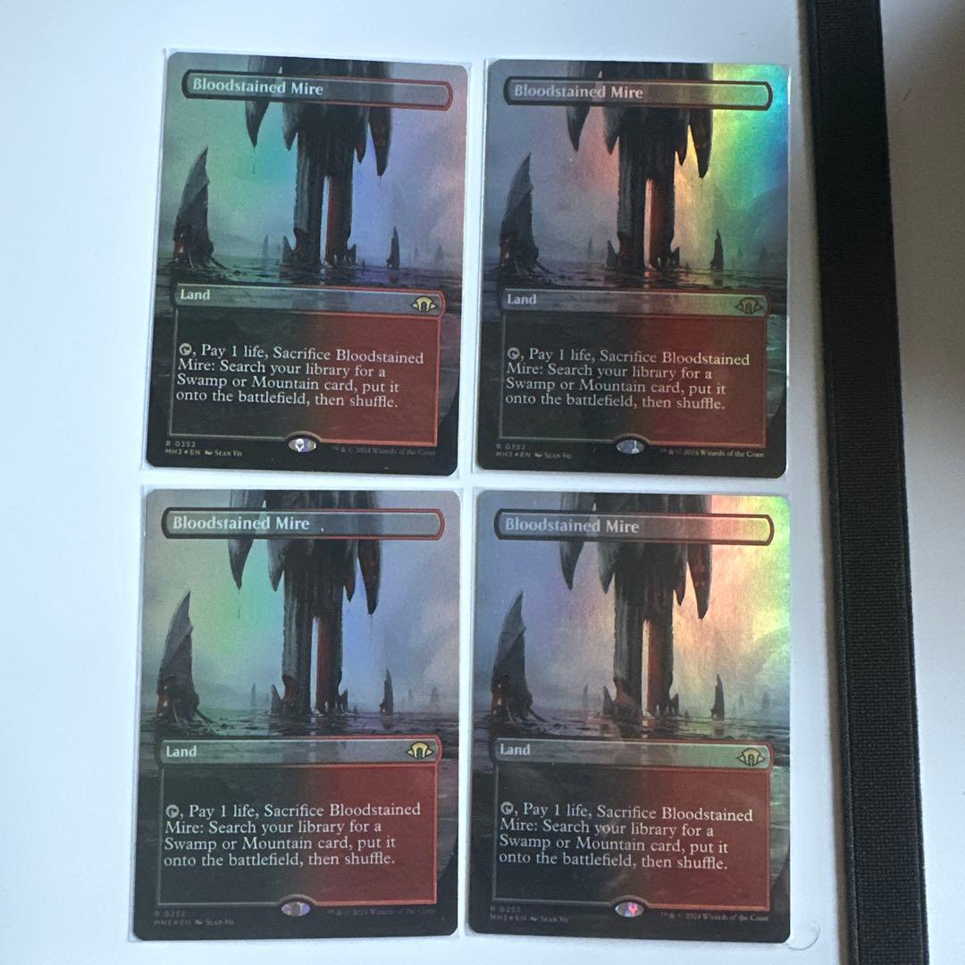 MTG ボーダーレス　血染めのぬかるみ　英語Foil 4枚セット 血染めのぬかるみ [ONS] Foil 【BIGWEB | MTG】日本最大級の激安カード