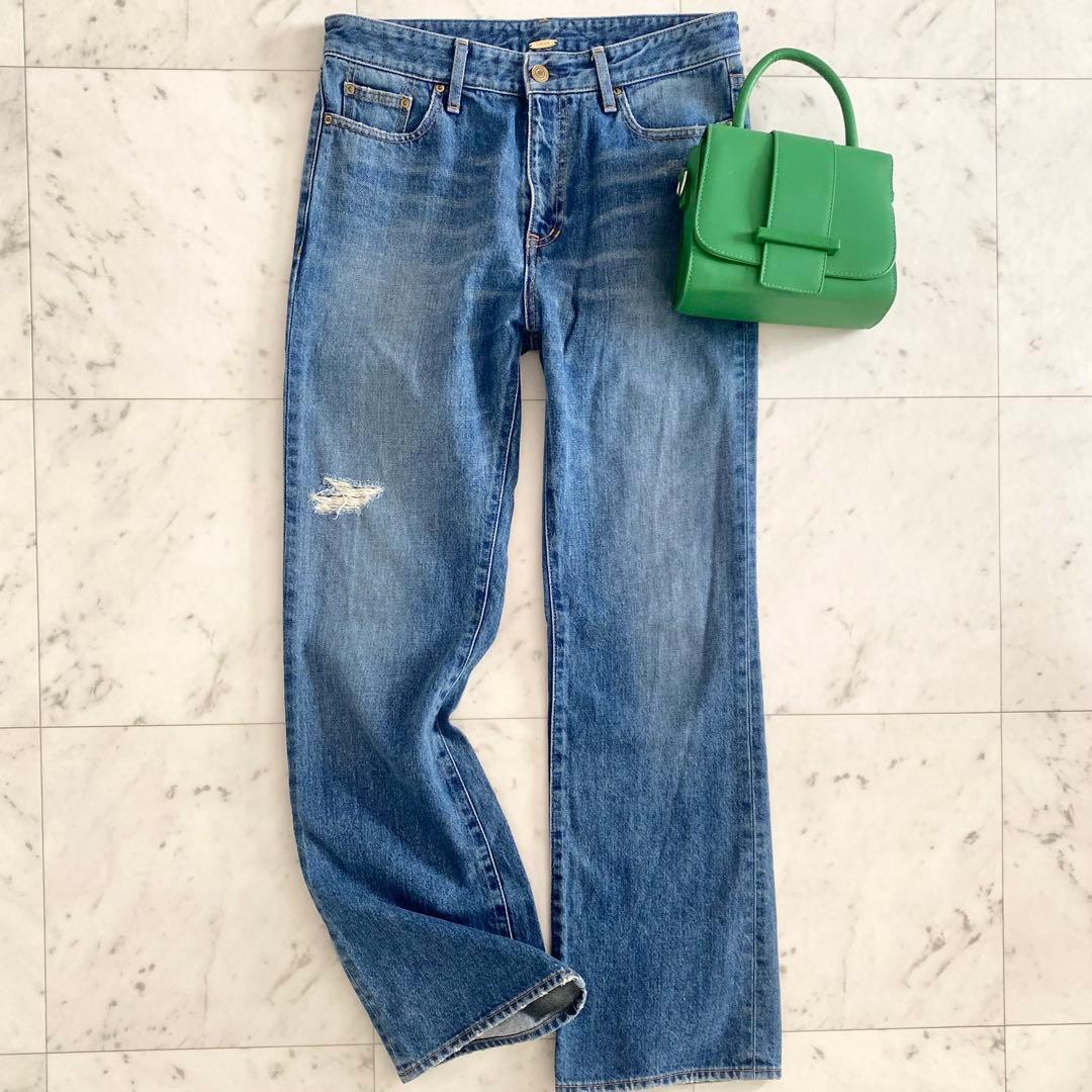 美品 ミューズドゥーズィエムクラス MONA バギーデニムパンツ 近年 M相当 中古・古着通販】MUSE de Deuxieme Classe (ミューズ ドゥーズィエム