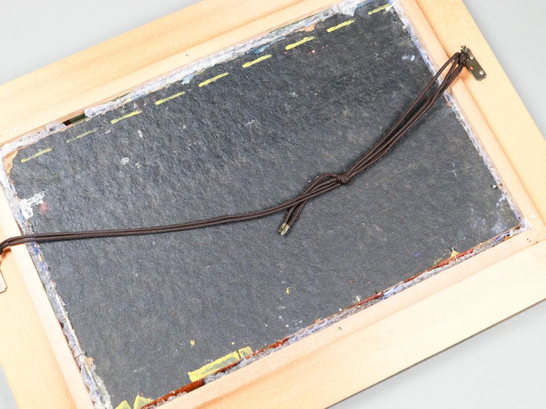 太田國廣 乗馬 蝋画 8号 額装