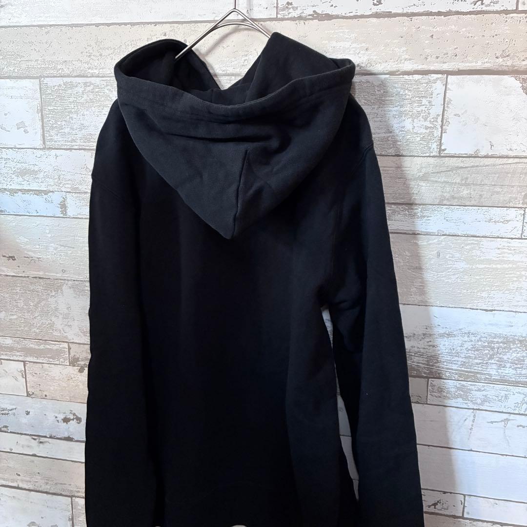 とっとこハム太郎 HEKE 刺繍 ブラック パーカー 黒 ワンポイント