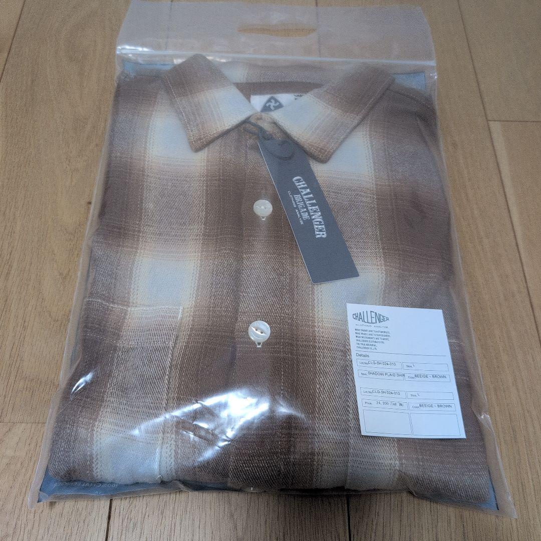 チャレンジャー CHALLENGER SHADOW PRAID SHIRT