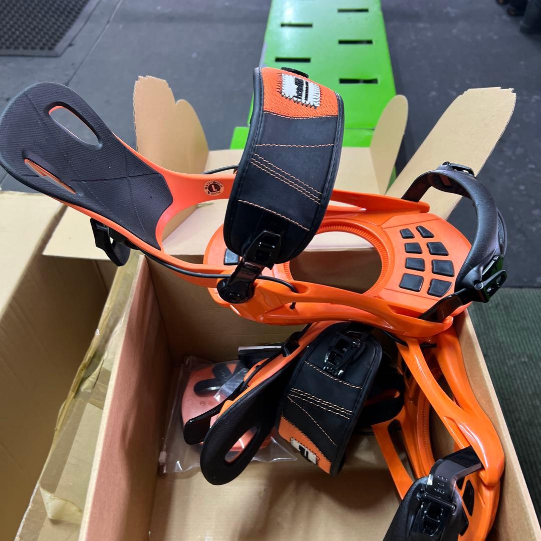 HEADオレンジ ビンディング Ｌサイズ HEAD スノーボード ビンディング オレンジ Lサイズ - メルカリ