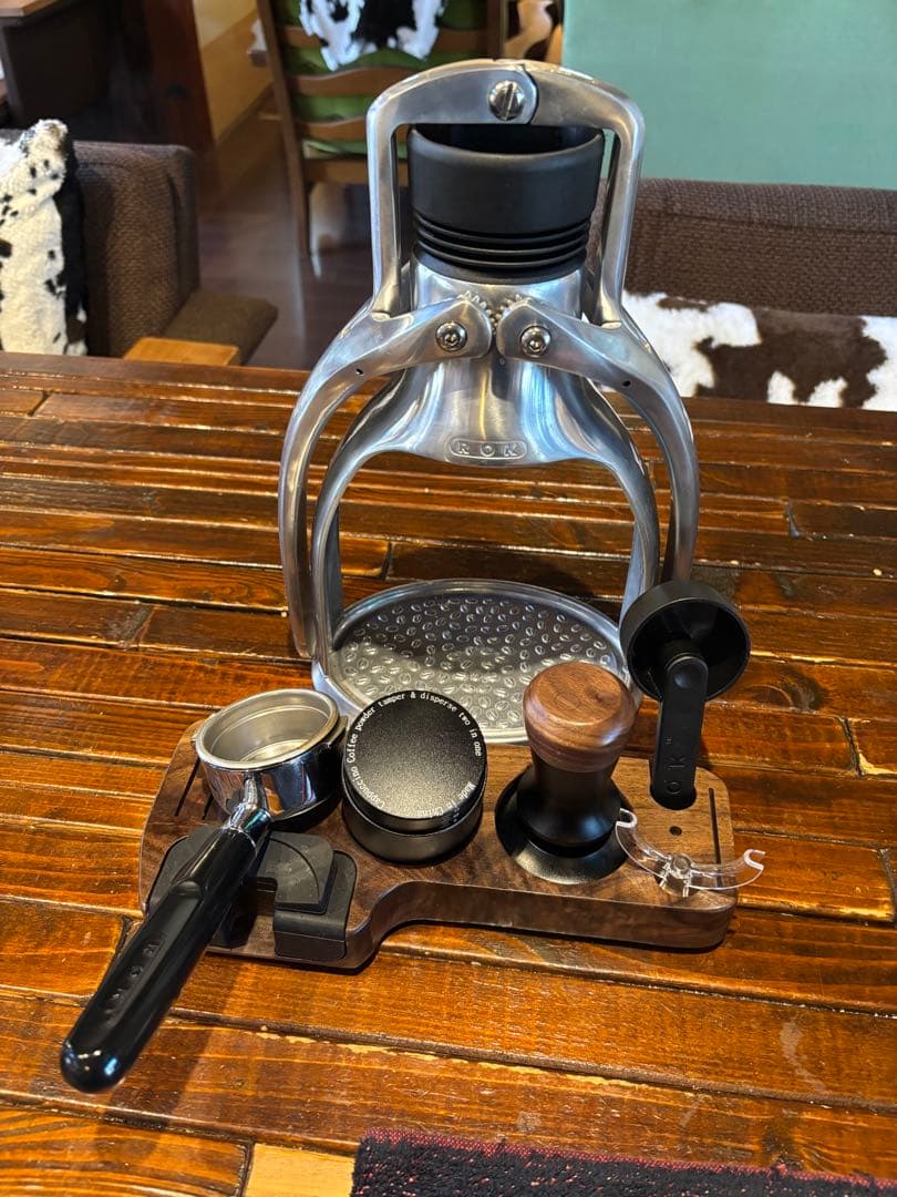 ROKエスプレッソマシン 手動式 ステンレス