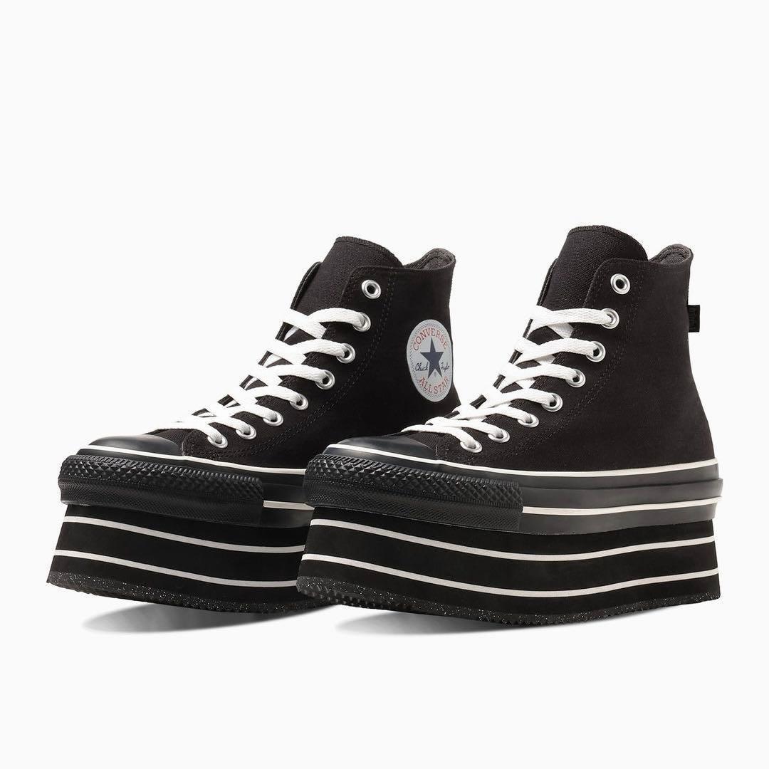 新品未使用 PAMEO POSE × CONVERSE 厚底ハイカットスニーカー - メルカリ