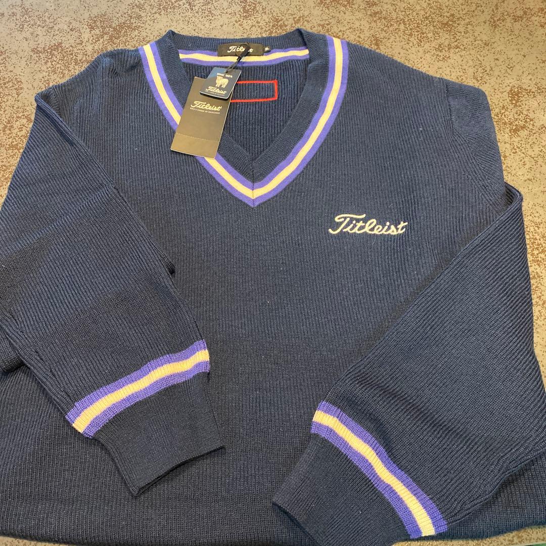 タイトリスト　ウールVネックセーター　3L