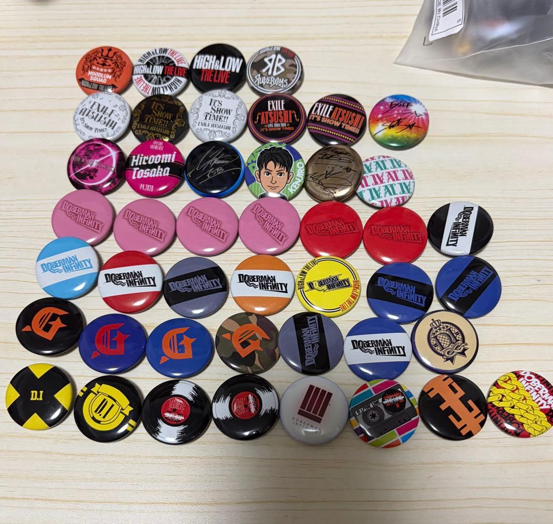 LDH 缶バッジ EXILE 三代目 DOBERMAN INFINITY - メルカリ