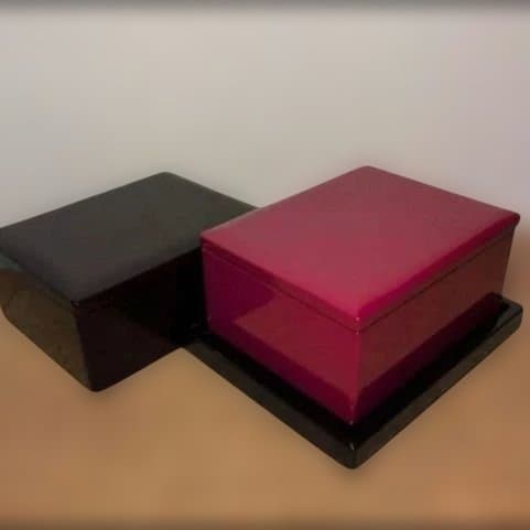 気まぐれ値下げ②黒溜漆塗りせいろ　本朱漆塗りせいろ