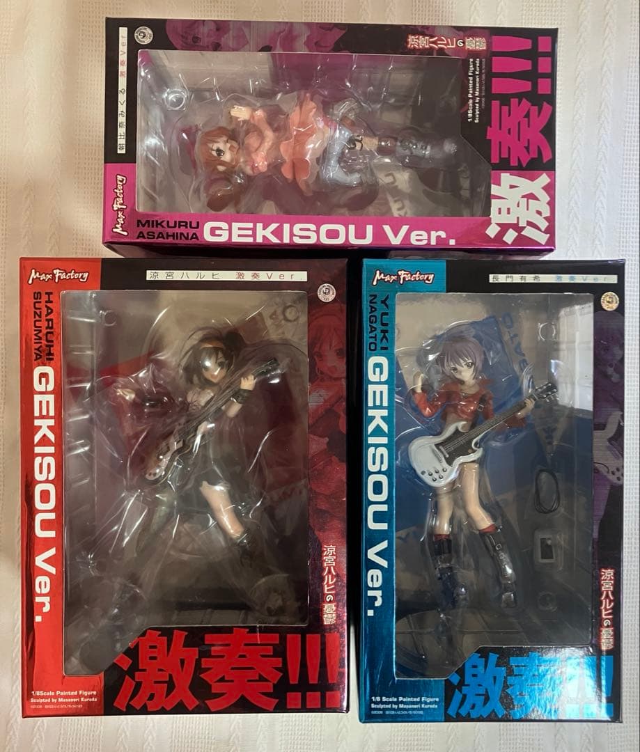 涼宮ハルヒ・長門有希・朝日奈みくる／激奏！！！／フィギュア
