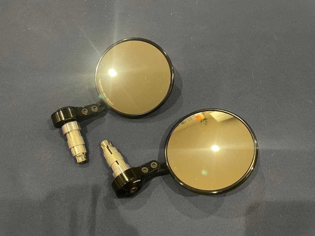 バーエンドミラー付HIGHSIDER ハイサイダー モンタナ2 ブラック 2個 HIGHSIDER バーエンドミラー モンタナ2 ブラック アダプター別売（新