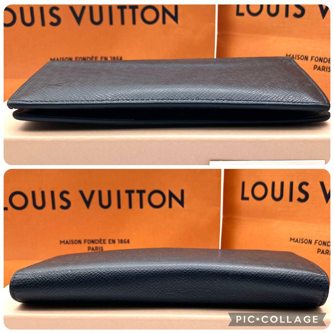 新型】ルイヴィトン タイガ ポルトフォイユ ブラザ ネイビー 長財布