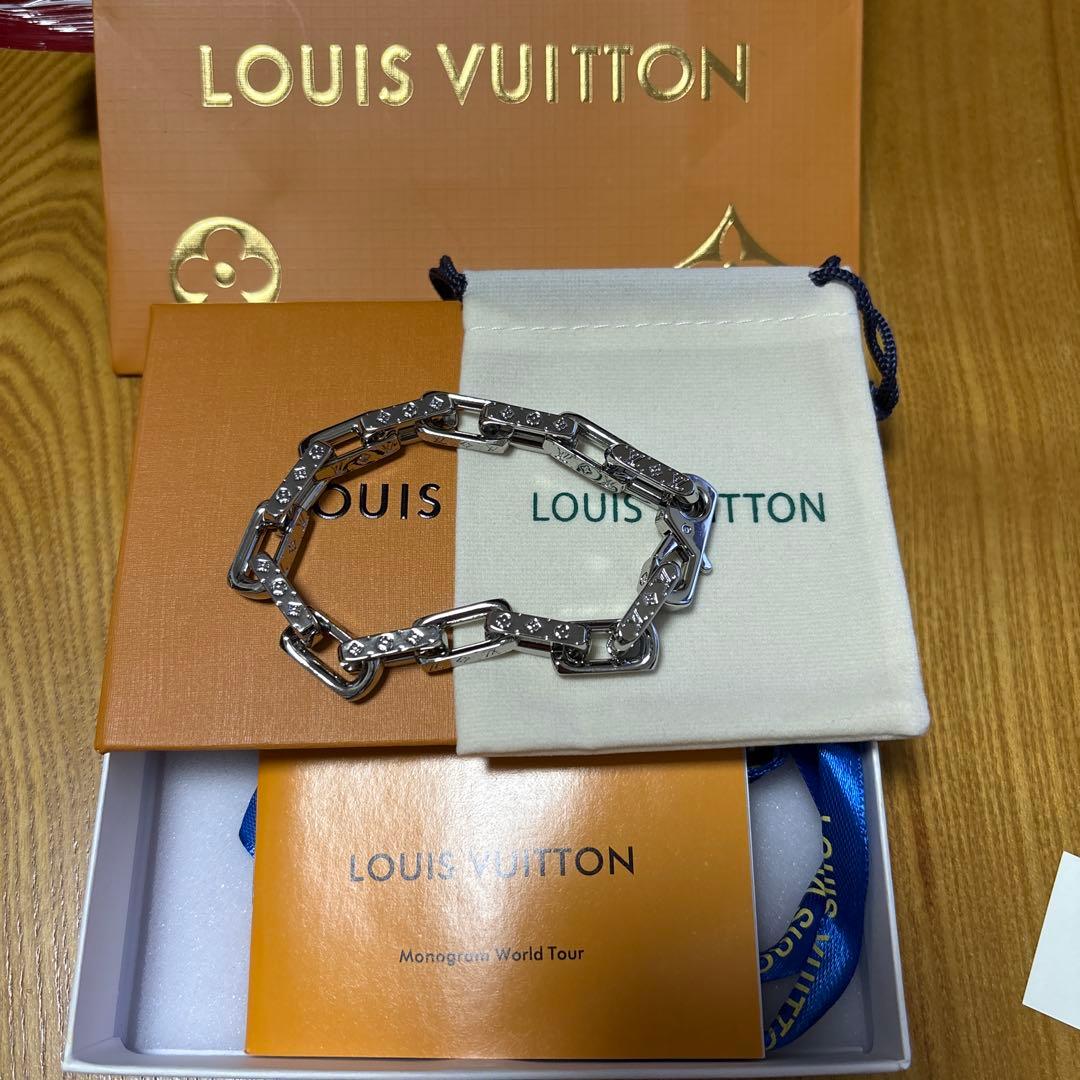 Louis Vuitton チェーンブレスレット シルバー