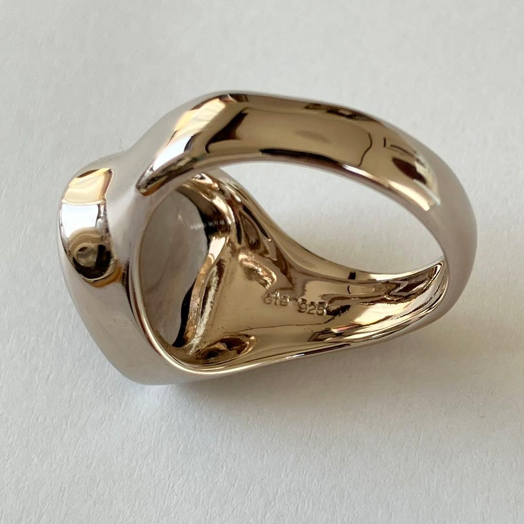 極美品 ete エテ リキッドロウ スモーキークォーツリング 11号 ハート