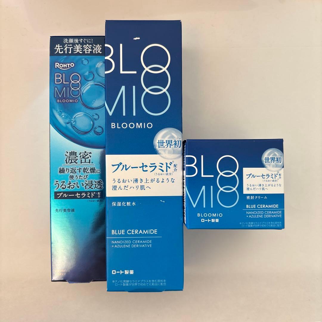 ロート製薬 BLOOMIO ・先行美容液・化粧水・クリーム 3点セット
