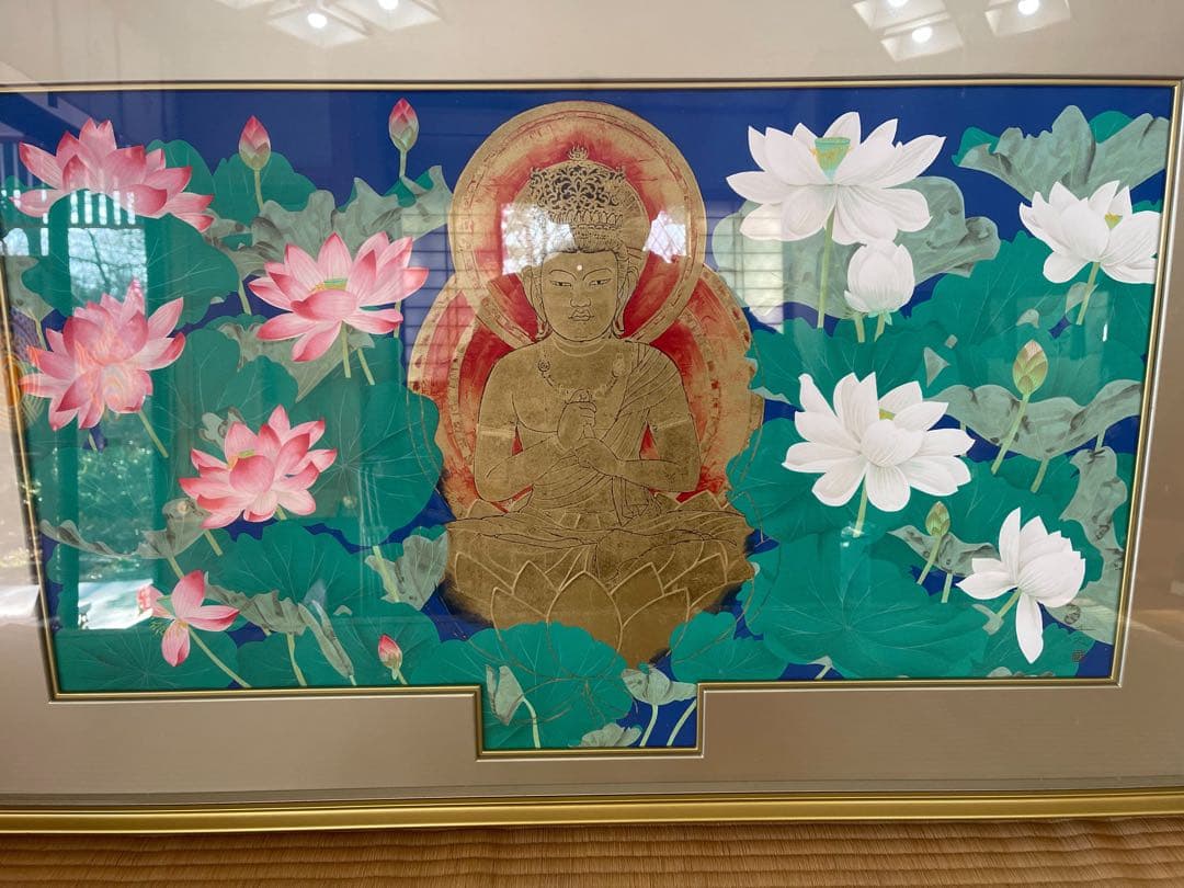 大日如来　蓮　リトグラフ