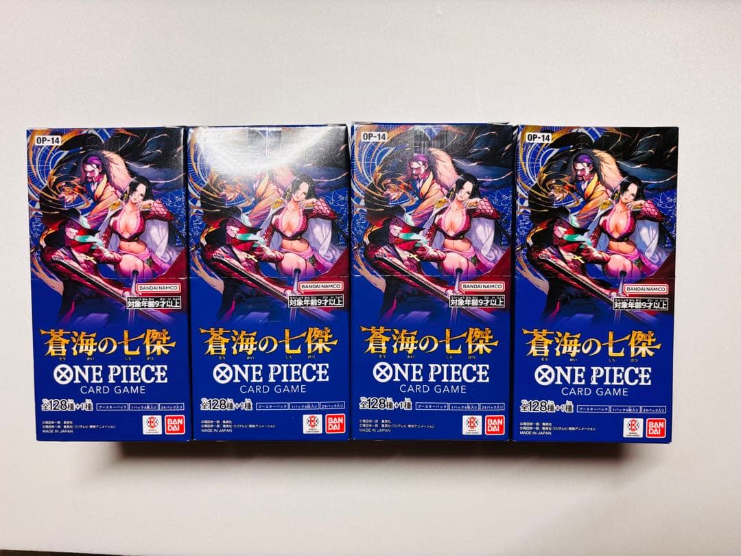 ONE PIECE 蒼海の七傑4BOX 未開封　テープ付き