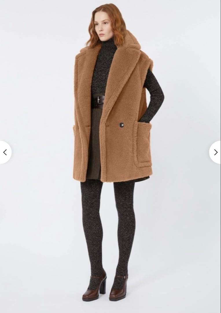 maxmara テディベア ジレマックスマーラ