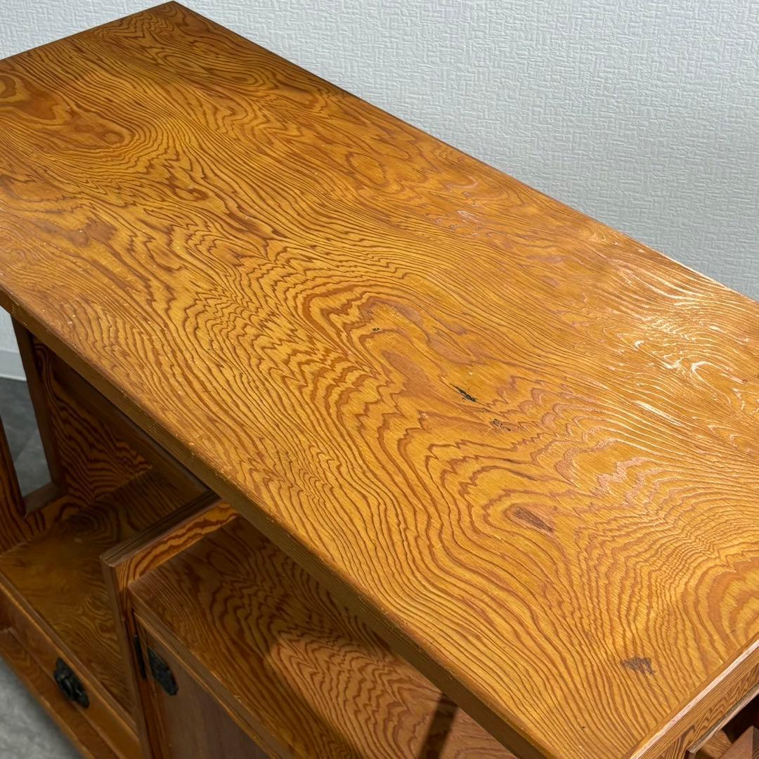 鹿児島 屋久杉 うるし塗 茶棚 幅90cm 飾り棚 食器棚 C190 - メルカリ
