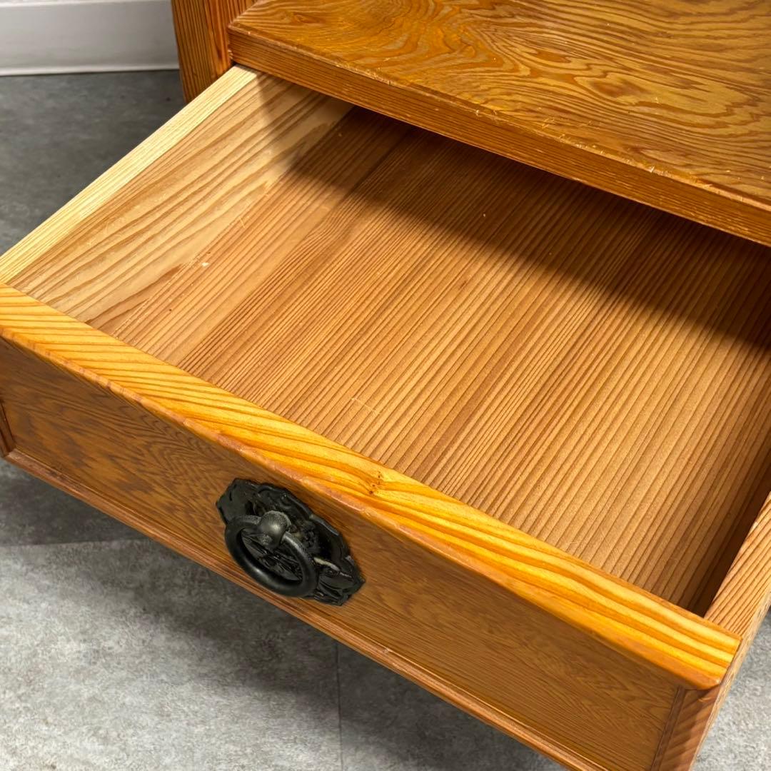 鹿児島 屋久杉 うるし塗 茶棚 幅90cm 飾り棚 食器棚 C190 - メルカリ