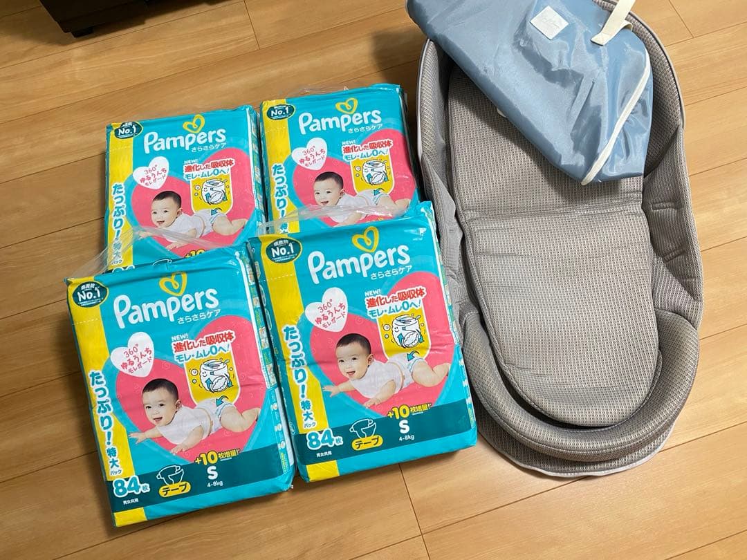 Pampers Sサイズ 84枚×4パック　美品　ネオママイズム　グレー Pampers Sサイズ 84枚×4パック 美品 ネオママイズム グレー - メルカリ