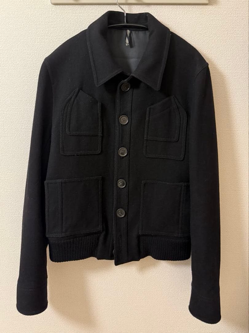 【超美品】DiorHOMME ディオールオムウールジャケット ブラックM