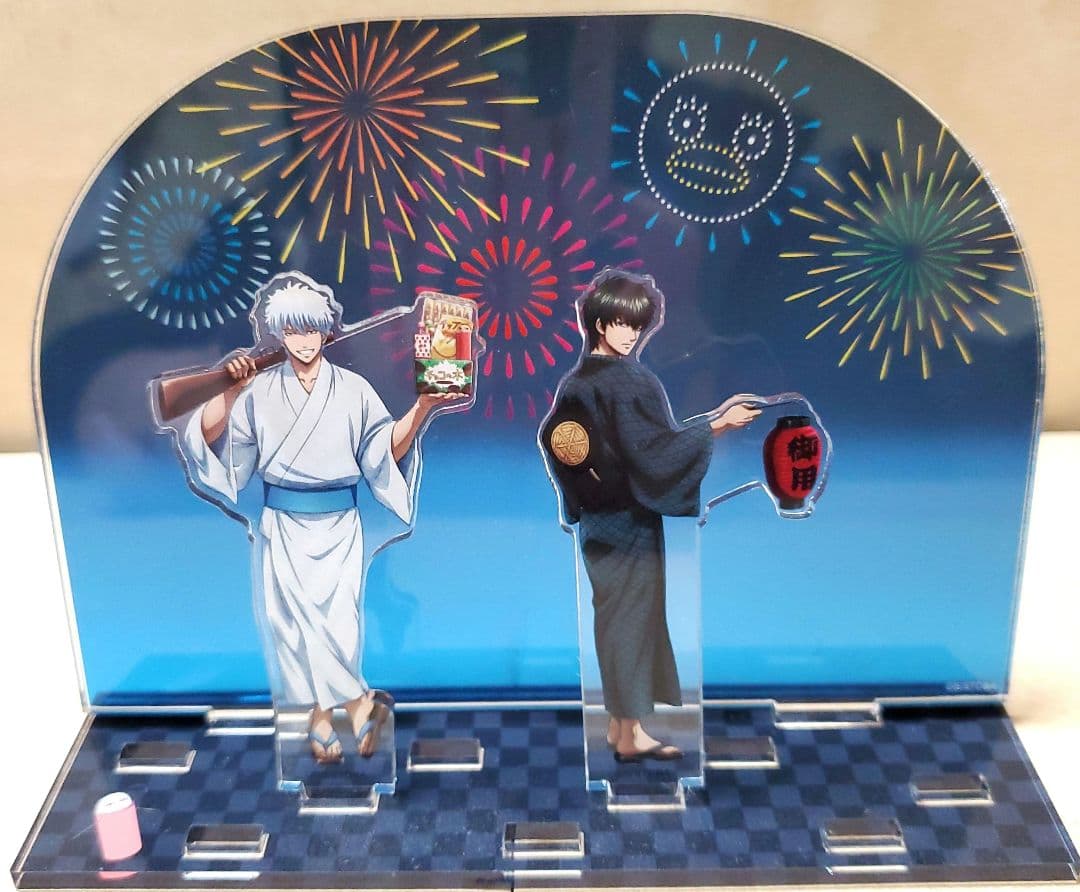 銀魂  夏祭りＶｅｒ アクリルジオラマ  アクリルスタンド銀時 土方セット