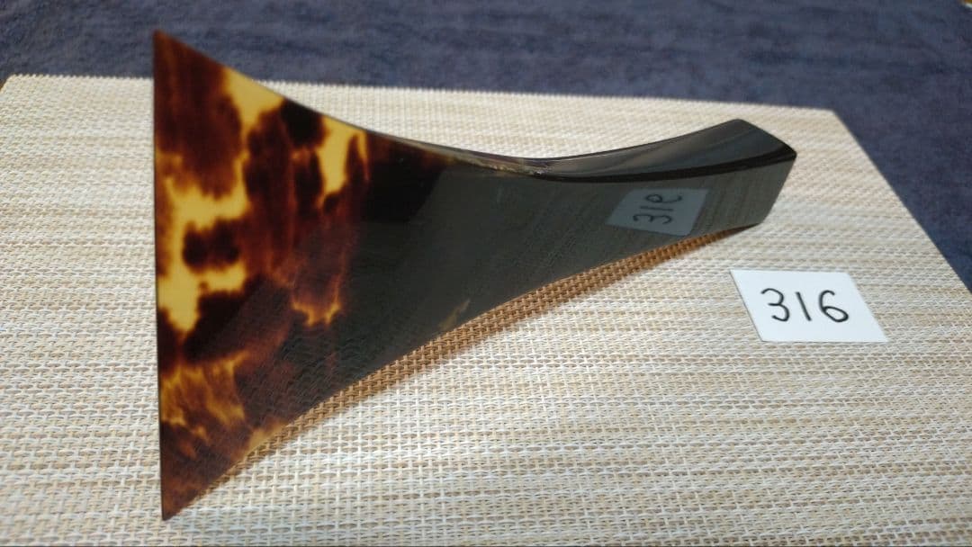 三味線バチ【送料無料】316天然素材 黒水牛