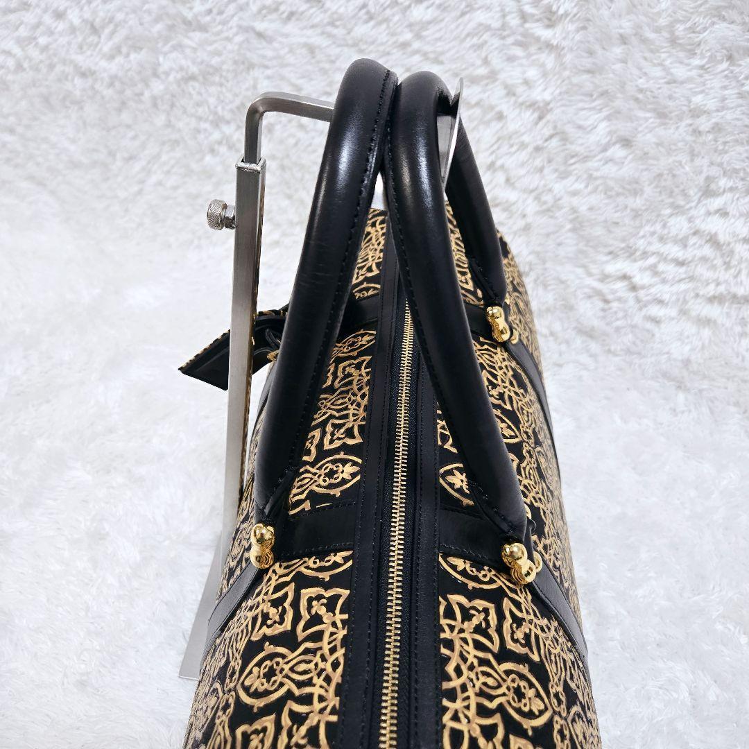 限定値下☆【希少】印傳屋 INDEN-YA キナート ボストンバッグ 鹿革 本