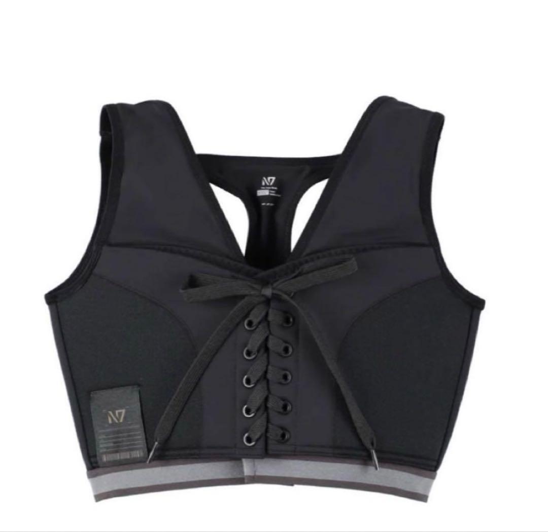 sou様　N7 スポーツブラ ブラック レースアップ