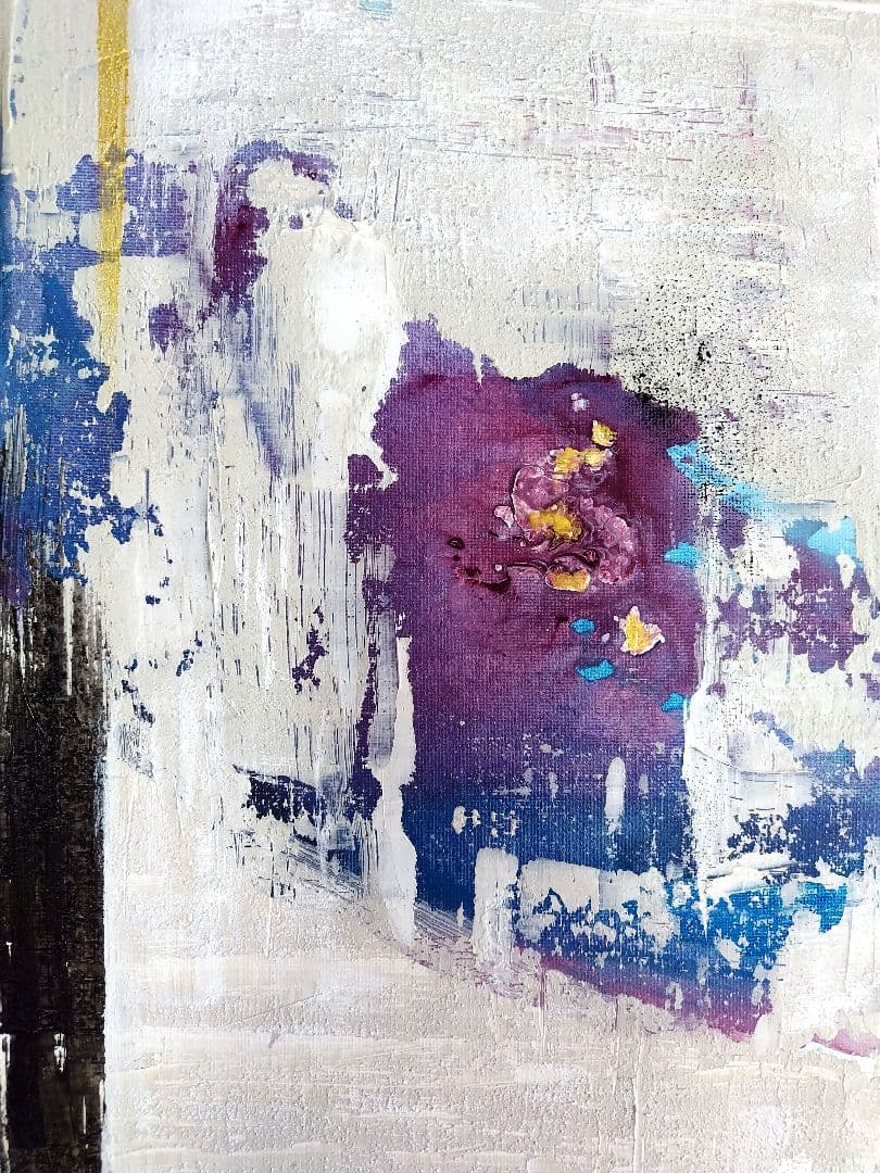 抽象画 現代アート モダン アクリル画 北欧 インテリアアート 黒