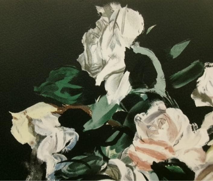 ◇『安井曽太郎 「薔薇」』 リトグラフ 定価43万円◇検） 高塚省吾