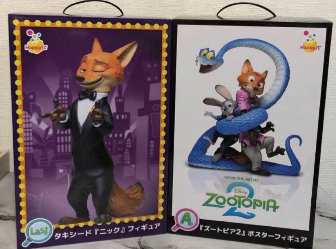 ハッピーくじ　ズートピア　A賞　ポスターフィギュア　ラスト賞　タキシードニック