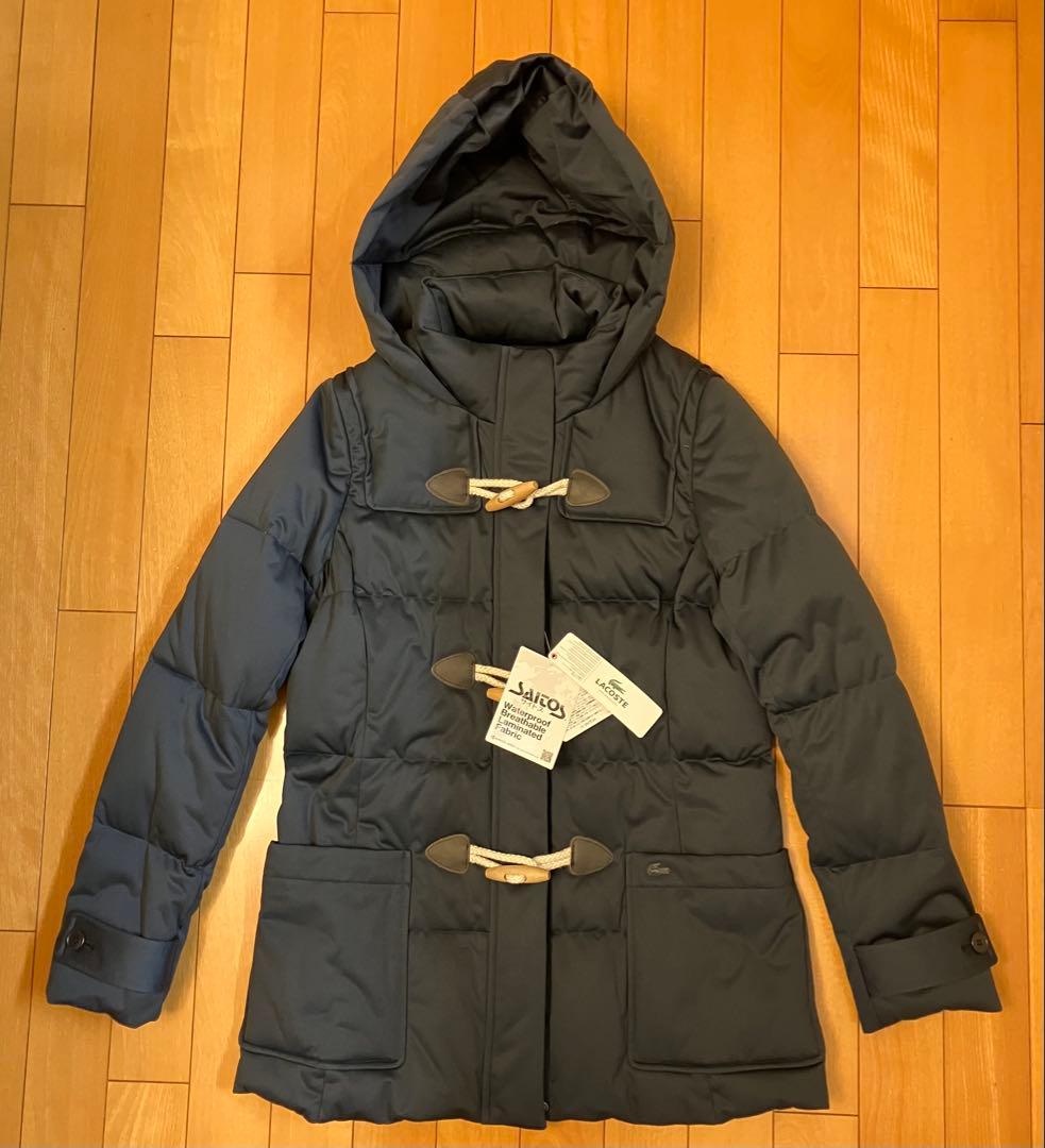 新品　LACOSTE ラコステ ダッフル　ダウンコート ネイビー　濃紺　40