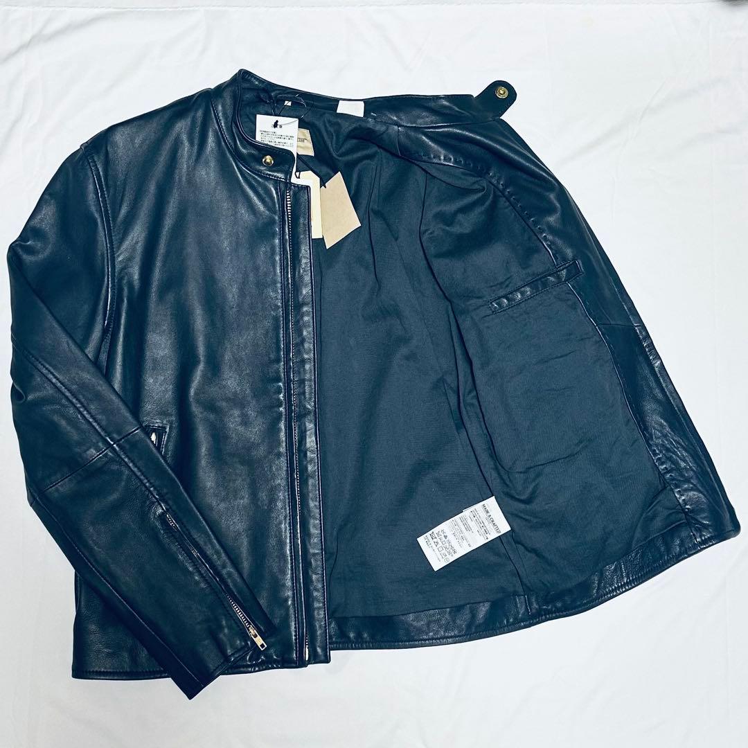 LEVI'S レザー シングルライダースジャケット リーバイス イタリア製 牛革 Levi's リーバイス レザージャケット メンズXL相当 古着 スポーツ