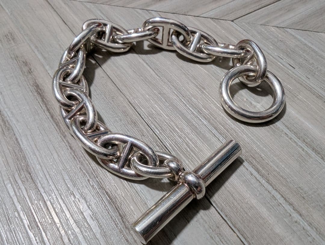 HERMES エルメス シェーヌダンクル TGM 12コマ ブレスレット